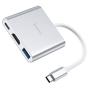 Hoco HB14 Easy use 3-in-1 USB Type-C Hub for USB3.0+HDMI+PD