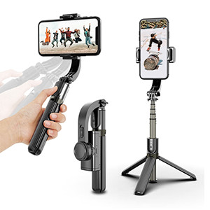 L08 Mobile Phone Stabilizer Anti-Shake Selfie Stick Tripod 3 in 1 With Remote