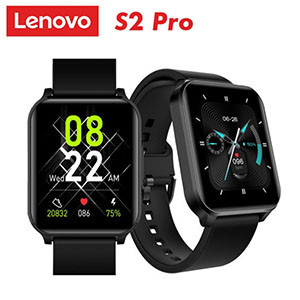 Lenovo S2 Pro Smart Watch (Original with 1 Month Warranty)- Black Color