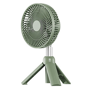AZEADA PD-F27 Rechargeable Fan with Tripod Stand- Green Color